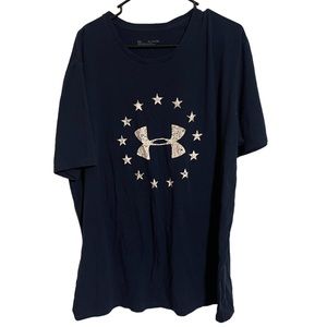 Two men’s under armour tee shirts